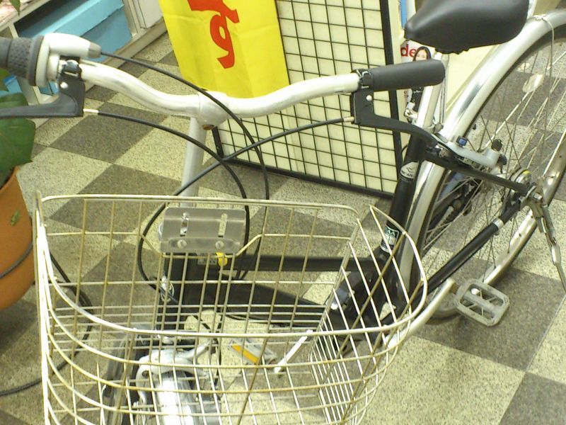 中古自転車〕パナソニック 27インチ ベルトドライブ 3段変速 アルミ ...
