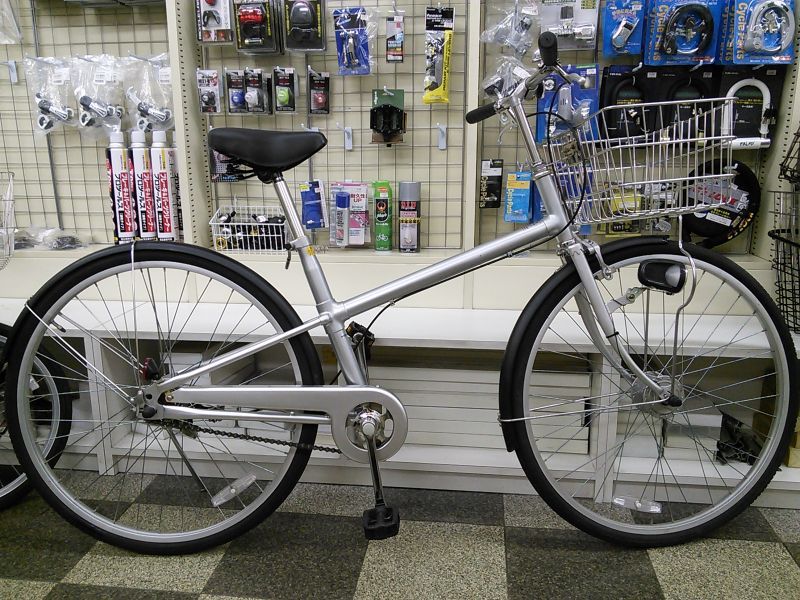 中古自転車 良品計画 無印良品 シティサイクル 26インチ シングル オートライト ローラーブレーキ 大型ステンレスカゴ シルバー マットブラック 古本と中古自転車の現代屋 中古自転車 良品計画 無印良品 シティサイクル 26インチ シングル オートライト ローラーブレーキ 大型ステンレスカゴ シルバー マットブラック 古本と中古自転車の現代屋