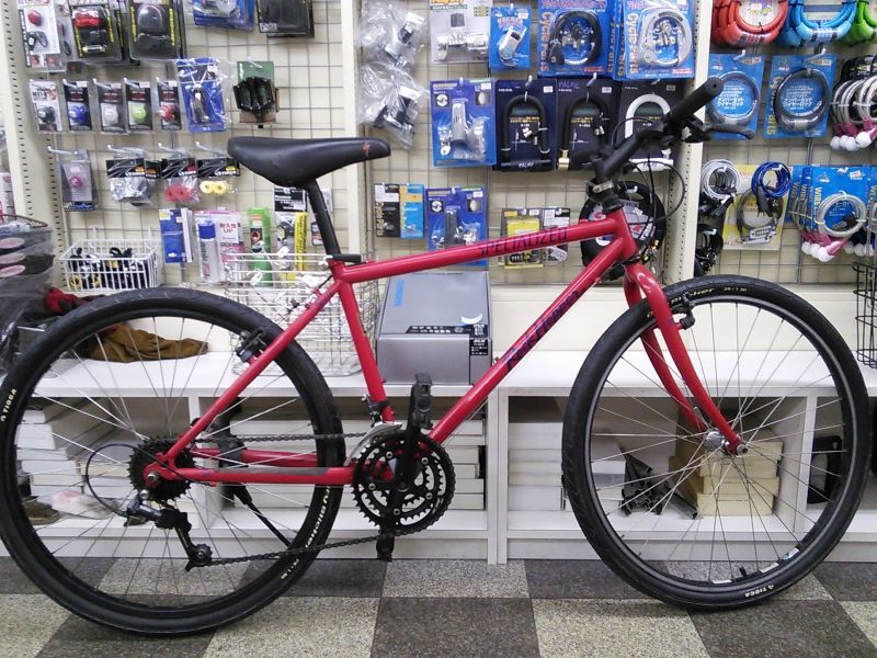 中古自転車〕SPECIALIZED スペシャライズド クロスバイク 26×1.50 3×7 