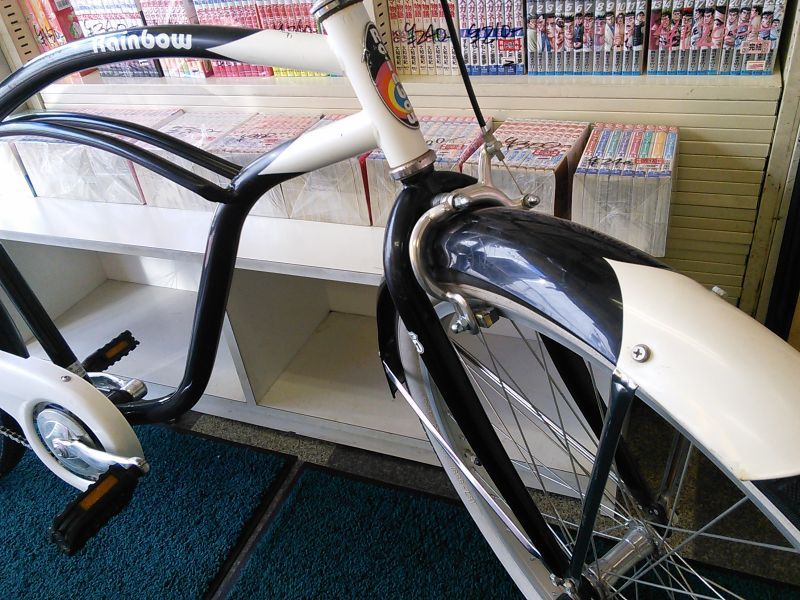中古自転車〕Rainbow（レインボー） ビーチクルーザー 26×2.125 リアコースターブレーキ 固定ギヤ - 古本と中古自転車の現代屋