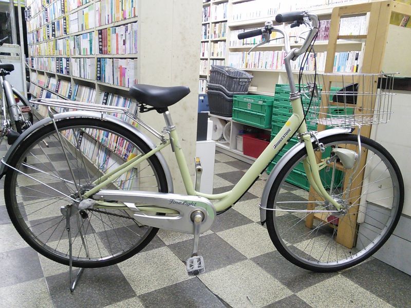 ブリヂストン 26インチ 自転車 屋外保管 ママチャリ 3段階変速-