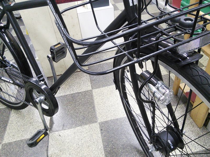 自転車 前 カゴ ライト