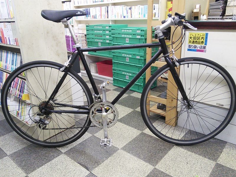 〔中古自転車〕クロスバイク 700×28C 2×7段変速 ブラック - 古本と中古自転車の現代屋