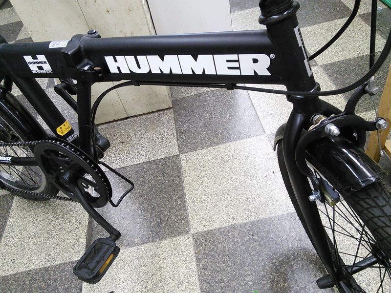 ◾︎奈良県【221】折りたたみ自転車 折車 HUMMER ブラック 変速付き