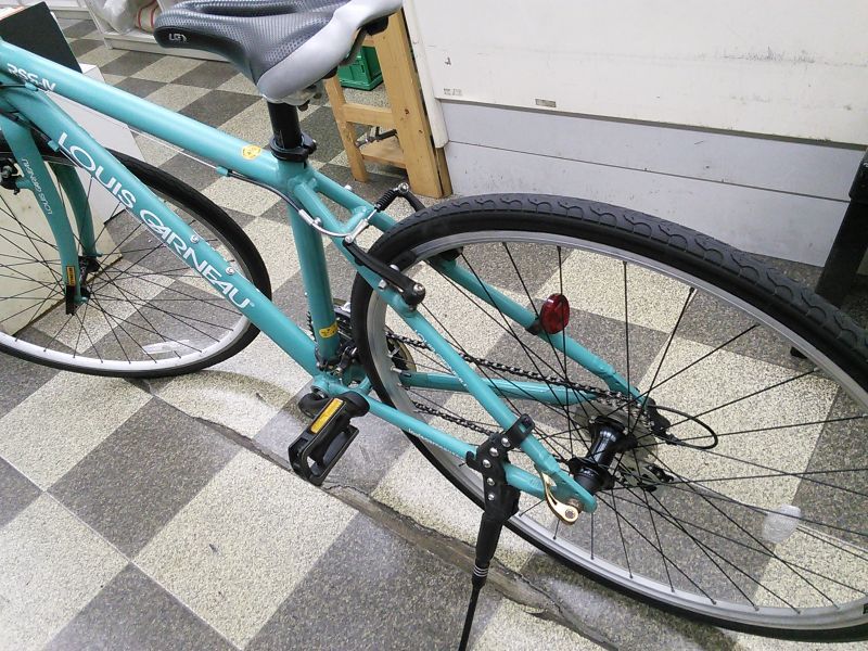 中古自転車 Louis Garneau Rsr4 ルイガノ クロスバイク 700 28c 3 8段変速 アルミフレーム Vブレーキ ライトグリーン 古本と中古自転車の現代屋 中古自転車 Louis Garneau Rsr4 ルイガノ クロスバイク 700 28c 3 8段変速 アルミフレーム Vブレーキ ライトグリーン 古本と中古自転車の現代屋