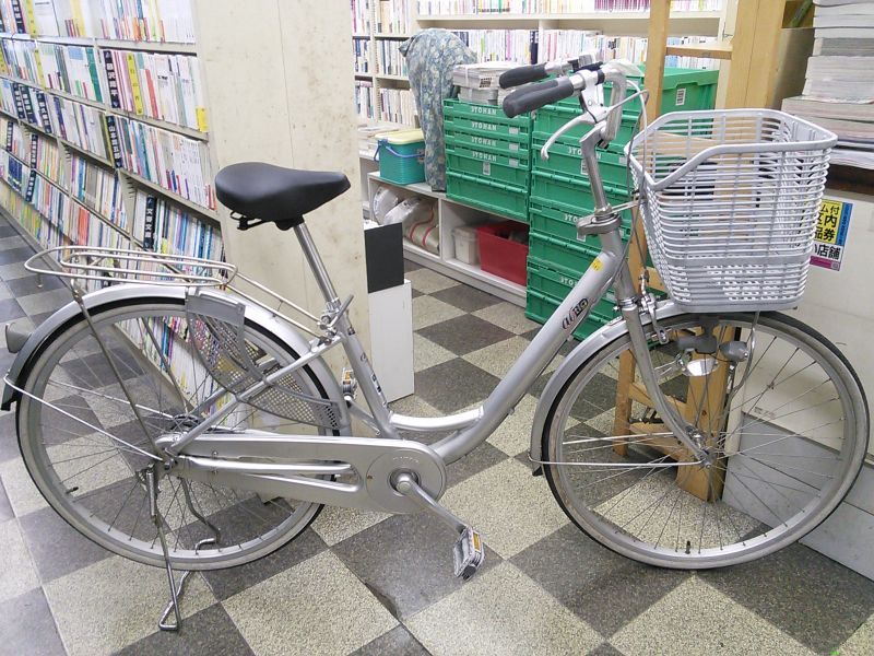 中古自転車 ミヤタ シティサイクル 26インチ シングル 軽量アルミフレーム Baa シルバー 古本と中古自転車の現代屋 中古自転車 ミヤタ シティサイクル 26インチ シングル 軽量アルミフレーム Baa シルバー 古本と中古自転車の現代屋
