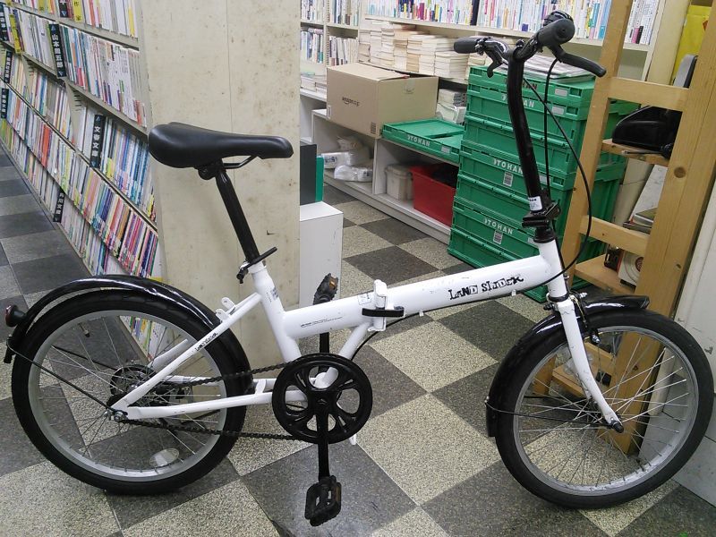 中古自転車 折りたたみ自転車 インチ シングル ホワイト 古本と中古自転車の現代屋