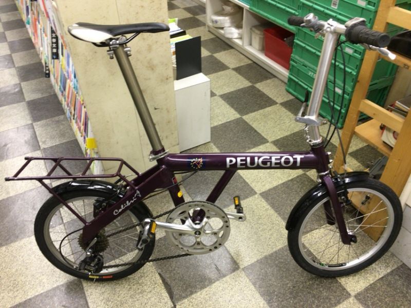 〔中古自転車〕PEUGEOT プジョー Colibri コリブリ18 折りたたみ自転車 18インチ 外装7段変速 アルミフレーム クイック