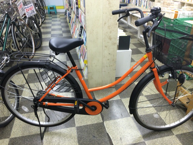 自転車 オレンジ