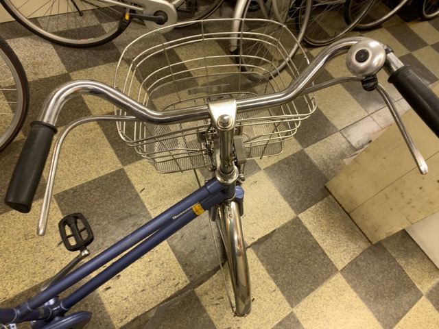 中古自転車 ブリヂストン シティサイクル 26インチ シングル ロッドブレーキ ブルー 古本と中古自転車の現代屋 中古自転車 ブリヂストン シティサイクル 26インチ シングル ロッドブレーキ ブルー 古本と中古自転車の現代屋