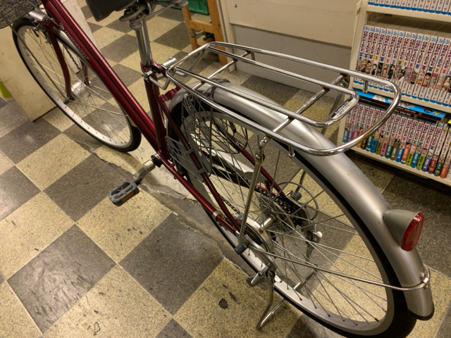 中古自転車〕ダンロップ ママチャリ シティサイクル 26インチ 外装6段