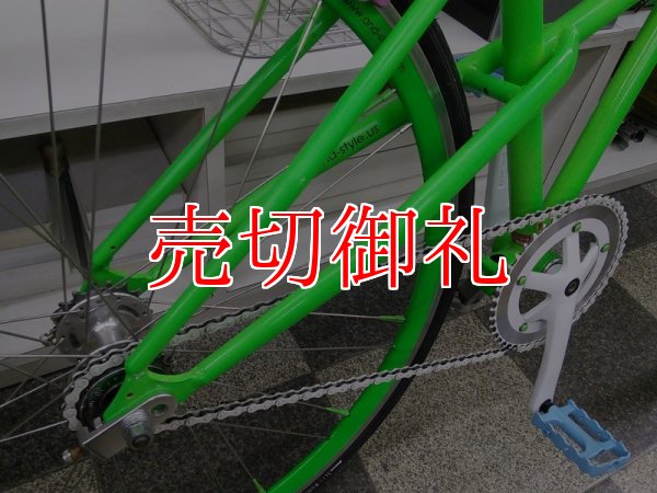 画像3: 〔中古自転車〕a.n.design works(エーエヌデザインワークス)   a-lee753　トラックレーサー　ピストバイク　700×25C　シングル又は固定　タイヤ新品　ライトグリーン
