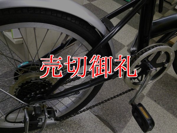 画像3: 〔中古自転車〕折りたたみ自転車　20インチ　外装6段変速　ブラック