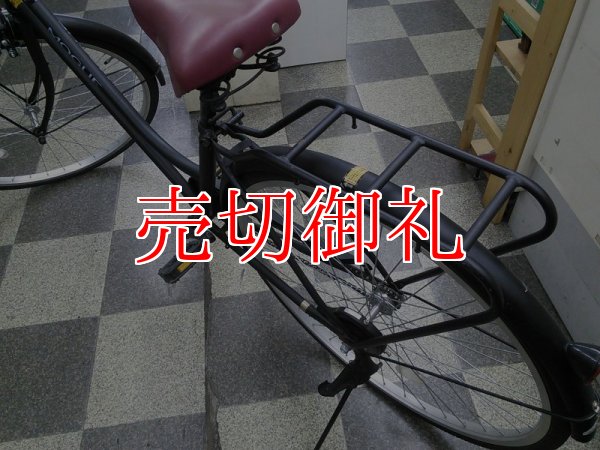 画像3: 〔中古自転車〕シティサイクル　27インチ　シングル　同色パイプキャリア　大型カゴ　ブラック
