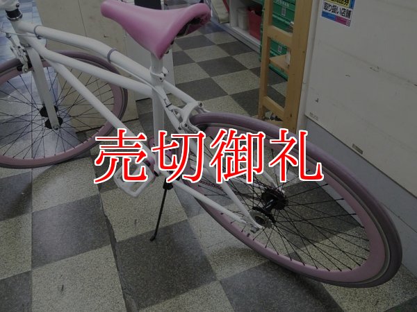 画像4: 〔中古自転車〕ピストバイク　700×23C　シングル又は固定　ホワイト×ピンク