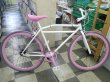 画像1: 〔中古自転車〕ピストバイク　700×23C　シングル又は固定　ホワイト×ピンク