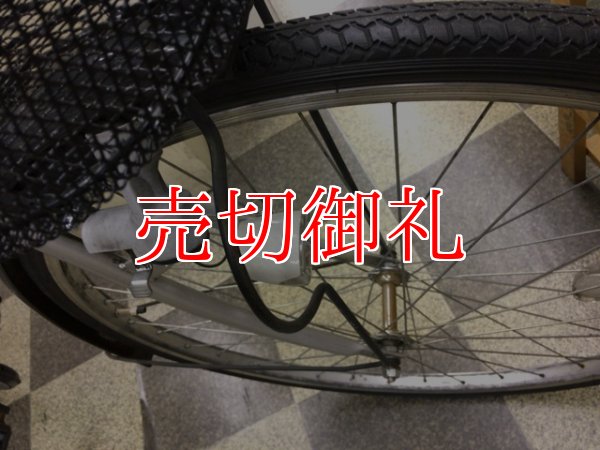 画像2: 〔中古自転車〕シティサイクル　ママチャリ　27インチ　シングル　LEDライト　シルバー