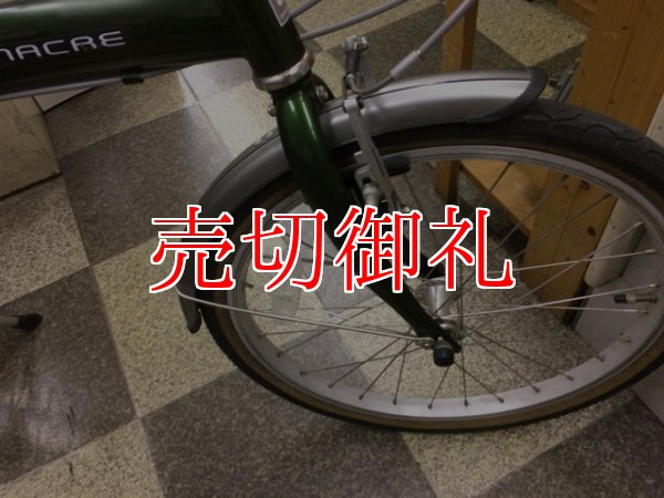 画像2: 〔中古自転車〕折りたたみ自転車　20インチ　外装6段変速　軽量アルミフレーム　グリーン