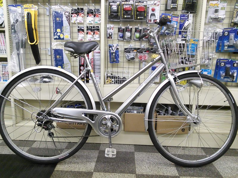 中古自転車〕マルイシ シティサイクル 27インチ 外装6段変速 LEDオート ...
