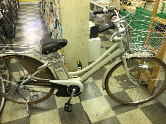 南12条店 自転車 26インチ 電動アシスト TASKAL 3段切替 前かご付き ブルー系
